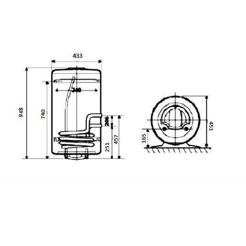 Водонагреватель Atlantic Combi CWH 100 D400-2-B, 864026