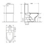 Унітаз-компакт Volle NEMO 13-17-377 Black, з сидінням Slim Soft Close