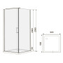 Душевая кабина Eger Rudas 90x90 на мелком поддоне, 599-001/L