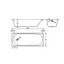 Ванна BLB EUROPA 160 x 70 прямоугольная, без ножек, B60E12001