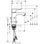 Змішувач для раковини HANSGROHE Metris 31080000