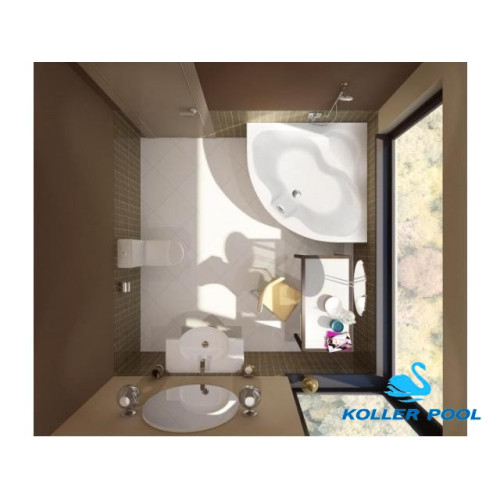 Ванна Koller Pool Atlanta 150х150 + сифонA51CRM + ноги