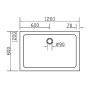 Душевой поддон Eger 120x80 см SMC, прямоугольный 599-1280S
