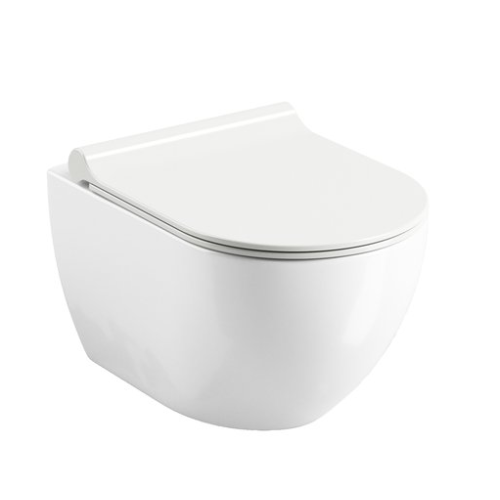 Подвесной унитаз Ravak Uni Chrome, без сидения, безободковый, X01535
