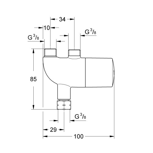 Термостат для раковины Grohe Grohtherm Micro, 34487000