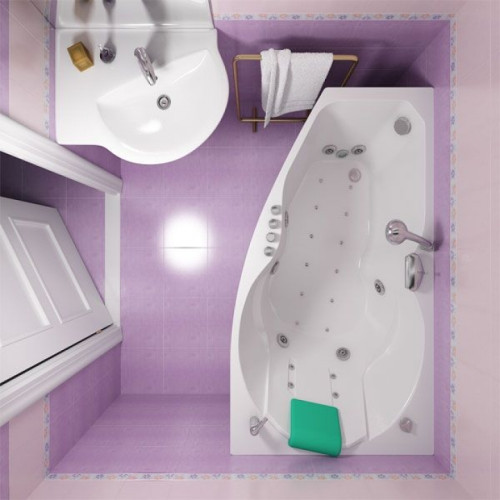 Гідромасажна ванна Triton Бриз ліва 1500х950х670 (гідро+спинний)