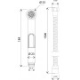 Гигиенический душ со шлангом и держателем АМ.РМ F0202000