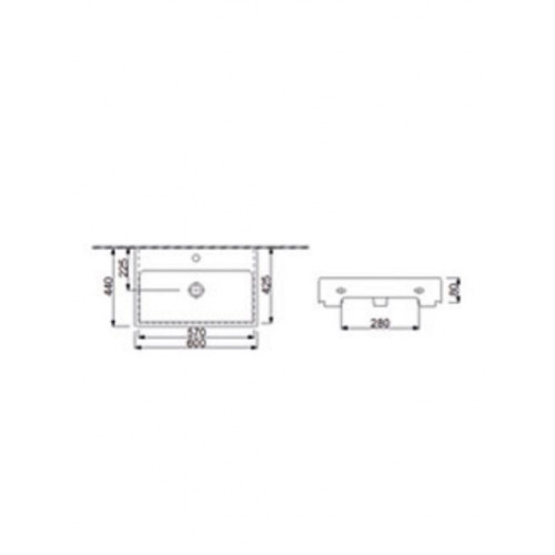 Раковина Newarc Countertop 5022B