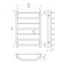 Полотенцесушитель Laris Виктория Э 450x700 П7 (правый)-73207016