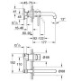 Змішувач для раковини на два отвори Grohe BauClassic, 20292000