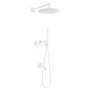 Душова система з виливом для ванни Tres 3V, білий матовий, 21027313BM