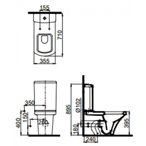 Бачок Idevit Vega/Venus 2805-0300