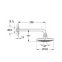 Верхній душ з душовим кронштейном Grohe Euphoria Cosmopolitan 180, 26072000
