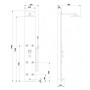 Душевая панель Sanwerk NUI MAX SQUARE SL SW0003070