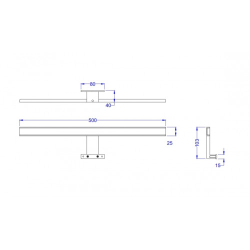 Подсветка LED AQUA RODOS Gama LUX 7,0 W хром, АР000039886