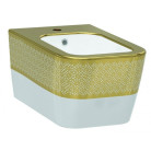Биде подвесное Idevit Halley 3206-2605-1101 с золотым декором