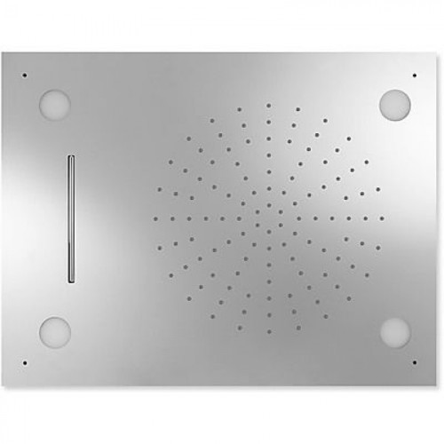 Тропический душ TRES INOX с подсветкой 29997201 хром