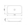 Раковина Newarc Countertop 70 5019B черный