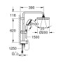 Душевая система с переключателем Grohe New Tempesta Rustic System 200, 27399002