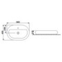 Раковина накладная Newarc Elips countertop 66х45 см белая, 5026^Раковина накладная Newarc Elips countertop 66х45 см белая, 5026