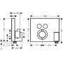 Зовнішня частина змішувача на 2 споживачі Hansgrohe ShowerSelect, 15765000