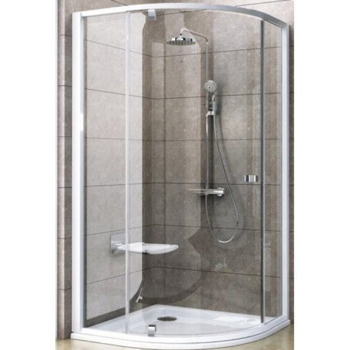 Кутова душова кабіна Ravak PIVOT PSKK 3 - 90 Transparent, скло,білий профіль, 37677101Z1