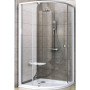 Кутова душова кабіна Ravak PIVOT PSKK 3 - 90 Transparent, скло,білий профіль, 37677101Z1