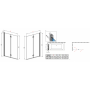Шторка для ванни RADAWAY Essenza New PND 100, 207210-01L/R