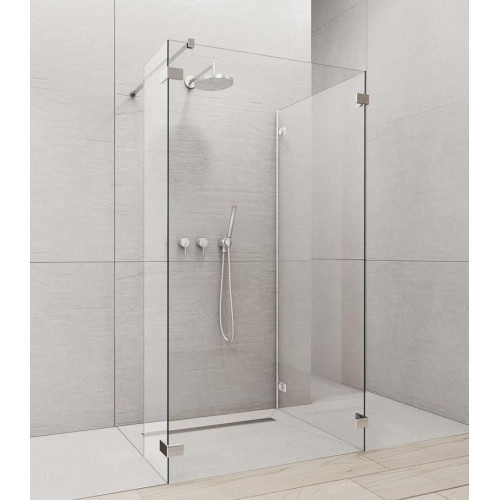 Перегородка для душа RADAWAY Walk-in Euphoria IV (80/80), прозрачная, безопасное стекло, 383140-01-01 + 383150-01-01 + 383160-01-01