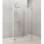 Перегородка для душа RADAWAY Walk-in Euphoria IV (80/80), прозрачная, безопасное стекло, 383140-01-01 + 383150-01-01 + 383160-01-01