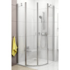 Угловая душевая кабина Ravak CHROME CSKK 4 - 80 Transparent полированный алюминий безопасное стекло 3Q140C00Z1