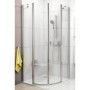 Кутова душова кабіна Ravak CHROME CSKK 4 - 80 Transparent полірований алюміній безпечне скло 3Q140C00Z1