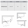 Штора для ванни Ravak 10CVS2-100 R satin+Transparent 990 x 1500, 7QRA0U03Z1