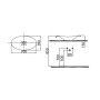 Умивальник Idevit Frond 0101-1405-12 Silver