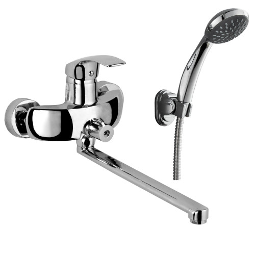 Смеситель для ванны настенный ROZZY JENORI BARON RBZ014-9B хром