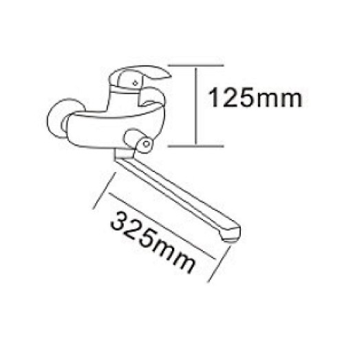 Смеситель для ванны настенный ROZZY JENORI BARON RBZ014-9B хром