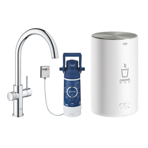 Змішувач та бойлер single (4 літри) для миття Grohe RED Duo, 30083001
