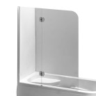 Шторка для ванны EGER 120x150 см, левая, цвет профиля хром, стекло, 599-120CH/L  