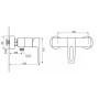 Смеситель для душа Excellent Square ARAC.1508CR