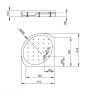 Душевой поддон RADAWAY Rodos B, 90x90 см, 4D99155-03