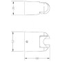 Держатель для душа GENEBRE Oval, 100068 45