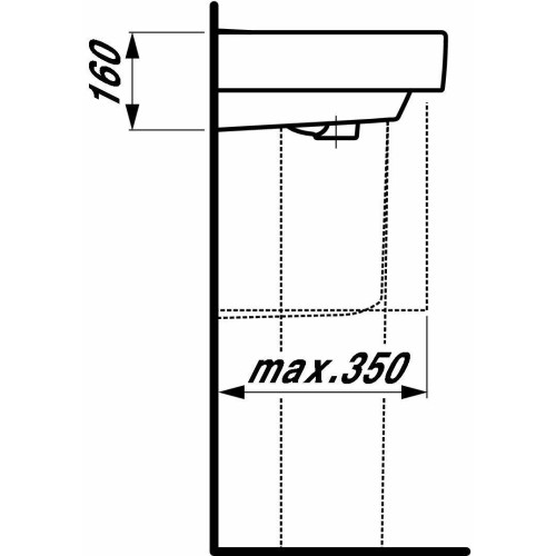 Раковина підвісна Laufen PRO 55x51 см H8189580001041