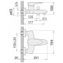 Смеситель Welle Louis для ванны и душа HT23191D