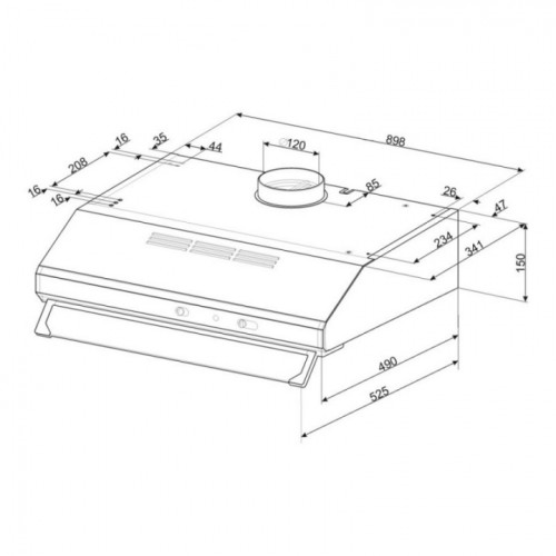 Вытяжка Apell Cappe CT91XE