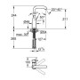 Смеситель однорычажный для раковины GROHE Essence New 1/2" L-Size 23541001