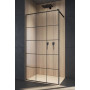 Перегородка для душа RADAWAY Walk-in Modo New Black Factory, прозрачная, безопасное стекло, 389054-54-55
