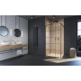 Перегородка для душа RADAWAY Walk-in Modo New Black Factory, прозрачная, безопасное стекло, 389054-54-55