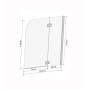 Шторка для ванни Eger 120x150 см, права, колір профілю хром, 599-120CH/R