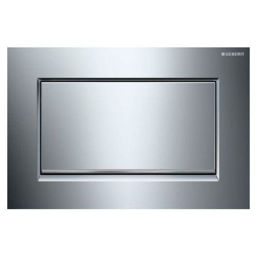 Кнопка змиву Geberit SIGMA 30, система змиву start/stop, хром глянсовий/шліфований хром/хром глянсовий