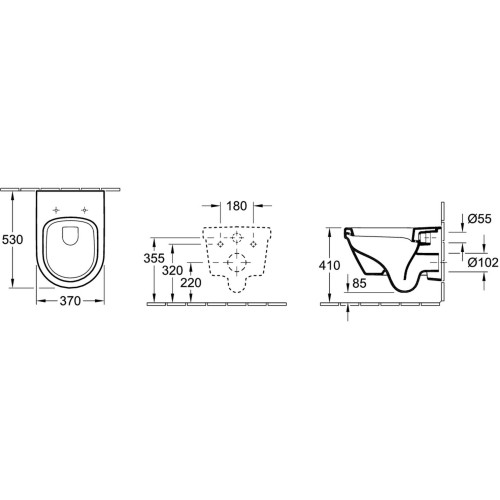 Унітаз підвісний Villeroy & Boch Omnia Architectura 56841001